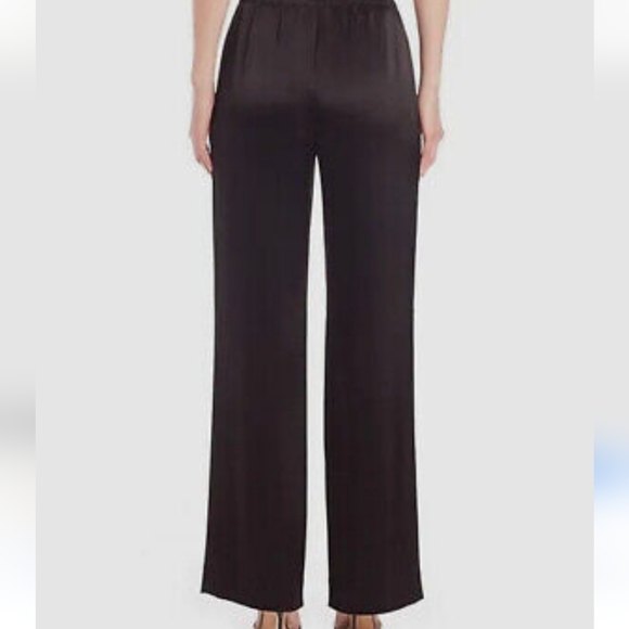 St. John Evening by Marie Gray Demure liquid satin black straight leg pants 16 - Picture 11 of 11